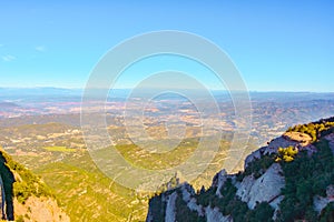 Catalonia from a height of 1200 meters from Sant Jeroni