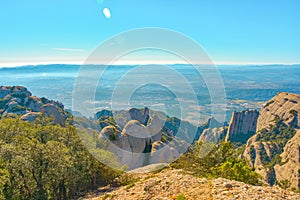 Catalonia from a height of 1200 meters from Sant Jeroni