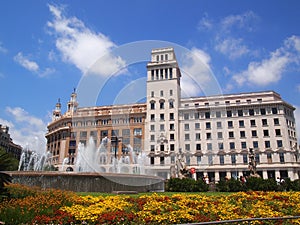 Catalunya square in Barcelona photo