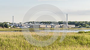 Catalyst factory Haldor Topsoe at the Roskilde firth in Frederikssund, Denmark, June 28, 2022