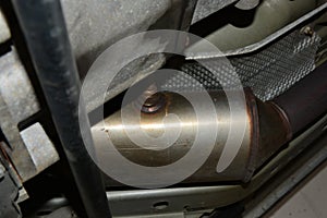 Catalytic Converted with O2 Sensor Under Car photo