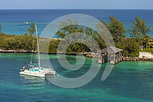 Catamaran in bahamas photo