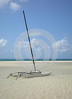 Catamaran on the beach