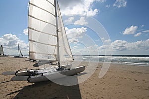 Catamaran on the Beach