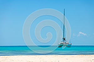 Catamaran at the beach