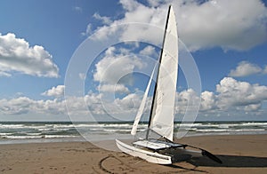 Catamaran on the Beach photo