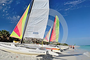 Catamaran on the beach