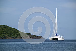 Catamaran on the Horizon