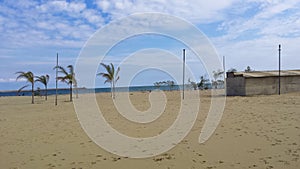 Catania beach and the Ionian sea 