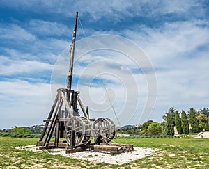 Catapult in Les Baux-de-provence, France