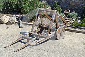 Catapult in the medieval photo