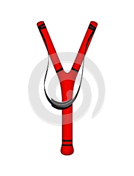 Catapult in red design