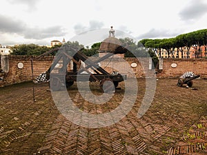 The catapult of the saint angeloÃÂ´s castle photo