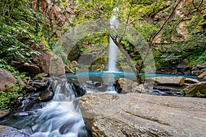 Catarata La Cangreja - Guanacaste, Costa Rica waterfall landscape