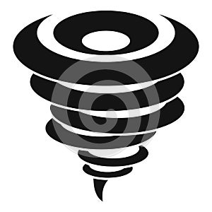 Catastrophe tornado icon, simple style