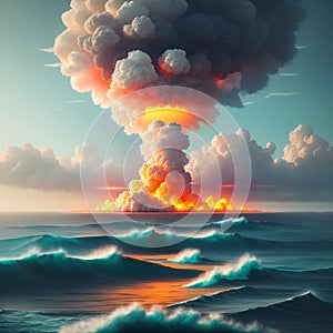 Catastrophic Nuclear Explosion. Generative AI