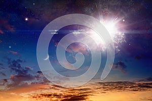 Catastrophic stellar explosion of supernova