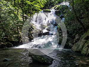 Catawba Falls in Pisgah National Forest