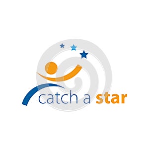 Catch The Star Logo Vector