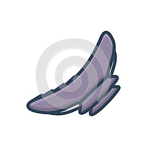 Color illustration icon for Catcher, hair and clutcher