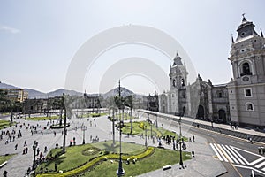 Catedral Basi­lica de Lima en Plaza Mayor, Lima, Peru