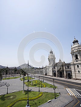 Catedral BasÃ­lica de Lima en Plaza Mayor, Lima, Peru