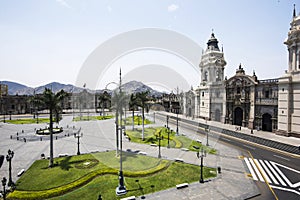 Catedral BasÃ­lica de Lima en Plaza Mayor, Lima, Peru