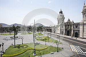 Catedral BasÃ­lica de Lima en Plaza Mayor, Lima, Peru