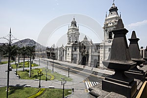 Catedral BasÃ­lica de Lima en Plaza Mayor, Lima, Peru