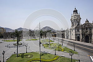 Catedral BasÃ­lica de Lima en Plaza Mayor, Lima, Peru