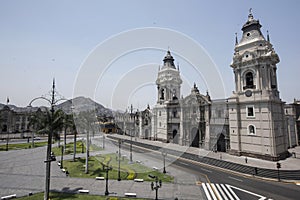 Catedral BasÃ­lica de Lima en Plaza Mayor, Lima, Peru