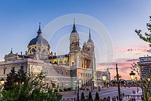 Catedral de la almudena de Madrid,Spain photo