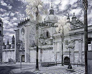 Catedral de San Salvador in Infrared photo