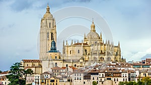 Catedral de Santa Maria de Segovia in the city of Segovia, Spain photo