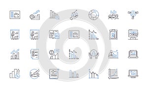 Categorizing line icons collection. Grouping, Sorting, Classifying, Ordering, Organization, Cataloguing, Arranging