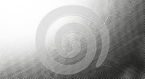 Halftone Dot Pattern Gradient from White to Black Diagonal Transition