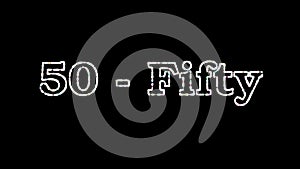 The category of tens is `fifty`. We learn to count from 10 to 100. The study of the English language.