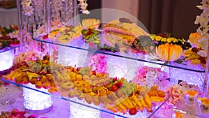 Catering buffet food indoor in luxury restaurant