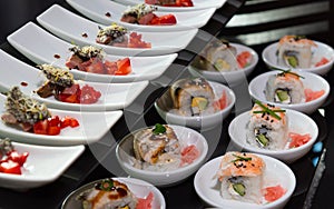 Catering, cold snacks, gourmet food, self service buffet