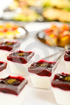 Catering dessert mini creamy appetizers