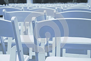 Catering or Event Folding Chairs in Rows
