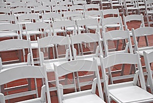 Catering or Event Folding Chairs in Rows