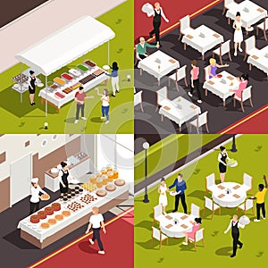 Catering Isometric Concept