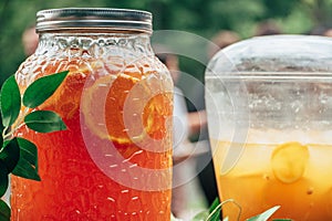 Catering in the outdoor summer park