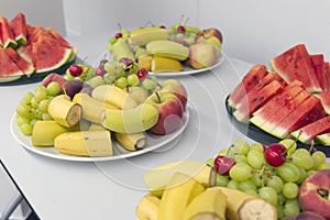Catering service business fruit serving plate