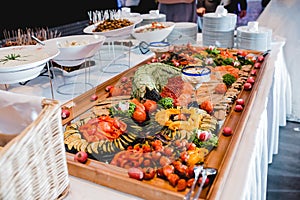 Catering wedding buffet events