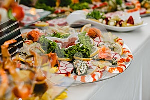 Catering wedding buffet events