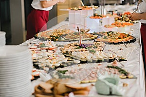 Catering wedding buffet events