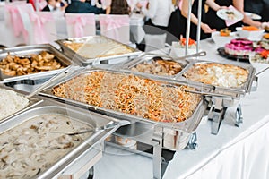 Catering wedding buffet events