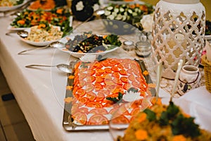 Catering wedding buffet events